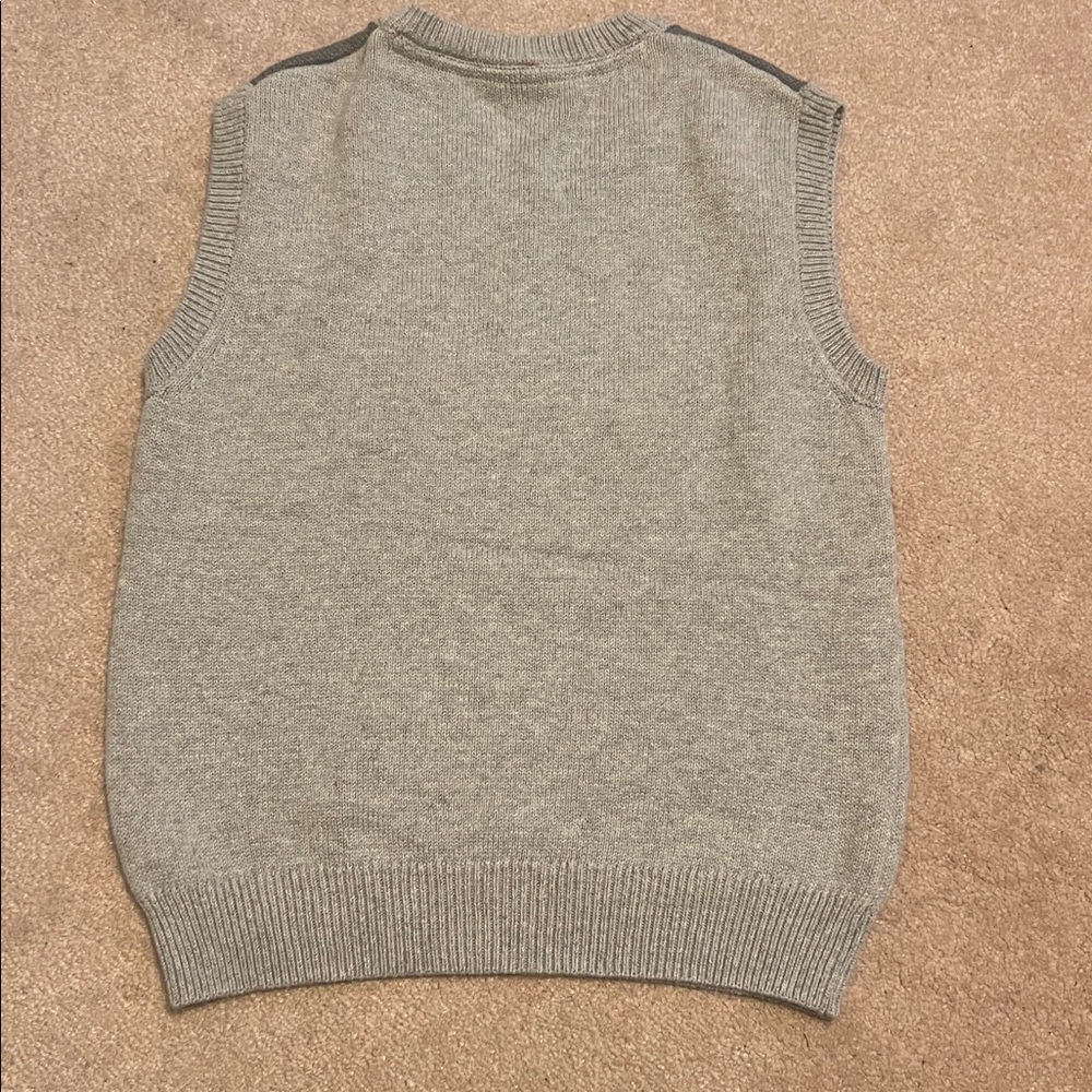 Gray Sweater Vest with Red Truck Design - Picture 4 of 4